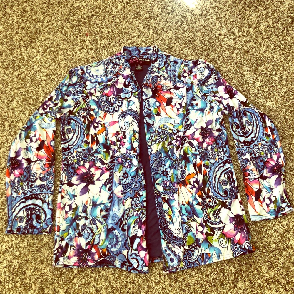 Peck & Peck Collared Cardigan